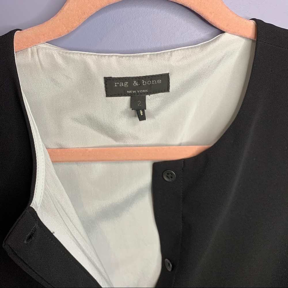 Rag & Bone Silk Sleeveless Shirt Dress 2 - Picture 3 of 10